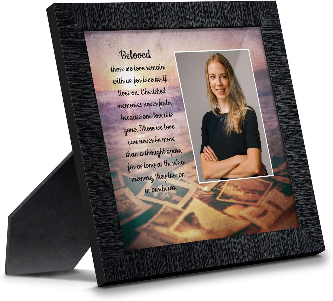 Crossroads Home Décor Beloved, in Memory of Loved One, Memories Photo Frame, 6384B