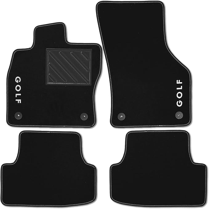 Tappetini Auto Personalizzati Per BMW Serie 1 E87 - Con Logo Ricamato, Nero