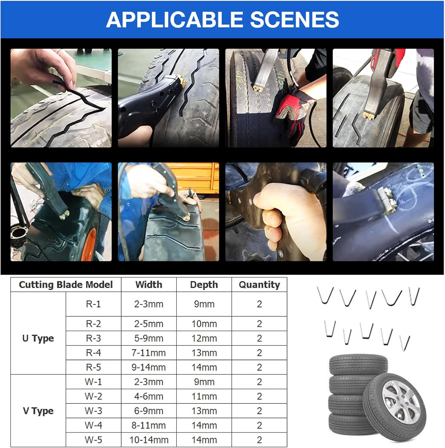 Tyre Regroover Tire Grooving Machine Solid Tire Grooving Tool Kit Ideal for Car, Motorcycle, Karting, ATV, Industrial Tires