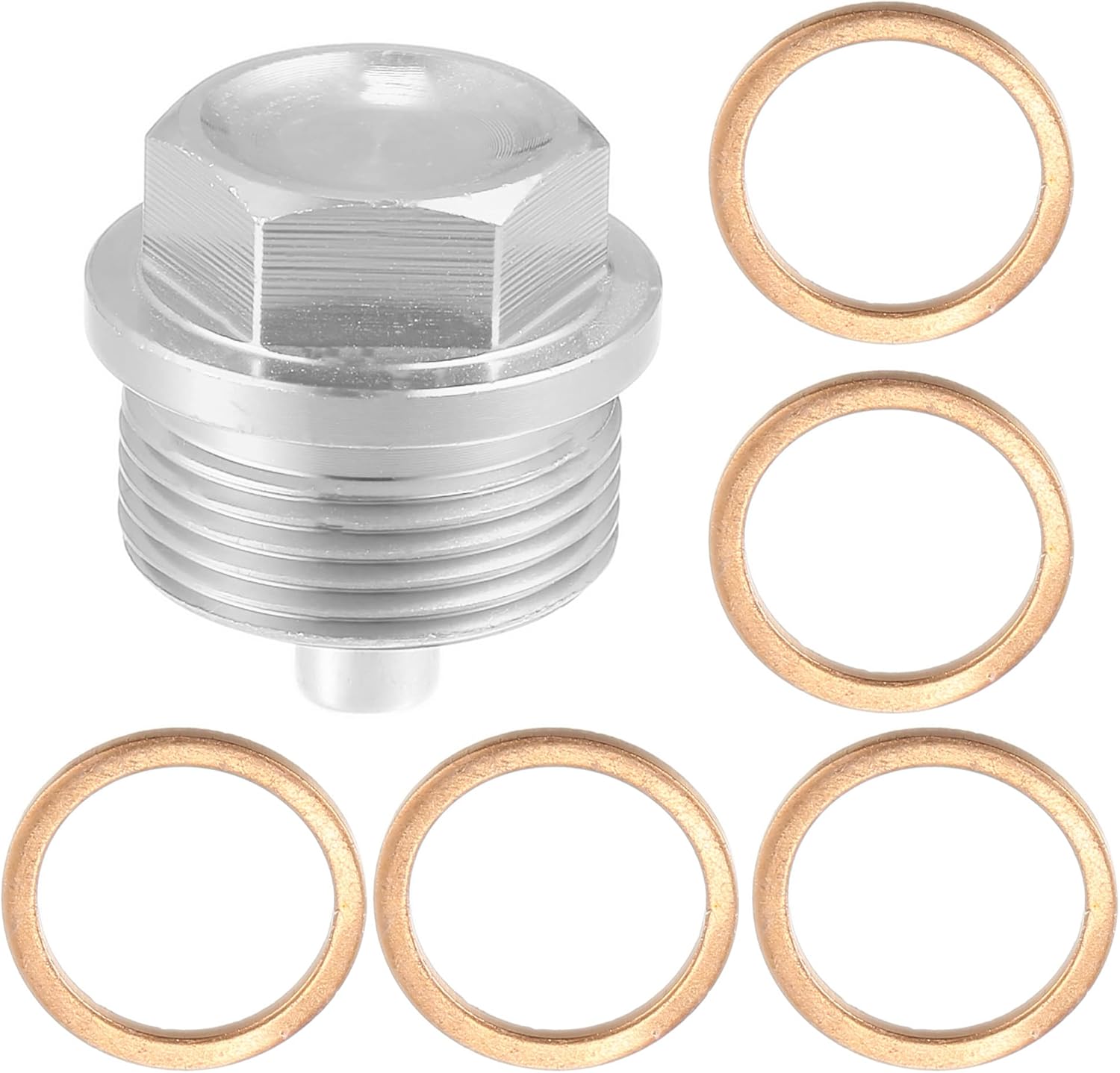 Amazon.com: X AUTOHAUX M24x1.5 Magnetic Aluminum Oil Drain Plug with 5 ...