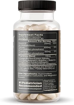 Truheight Growth Capsules for Natural Growth Vitamins Ages 5+ (Pack of 1)