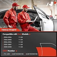 Vista 2 de A-Premium Elevalunas eléctrico con motor compatible con Ford F-150 2004-2008 (solo cabina extendida) lado izquierdo del conductor