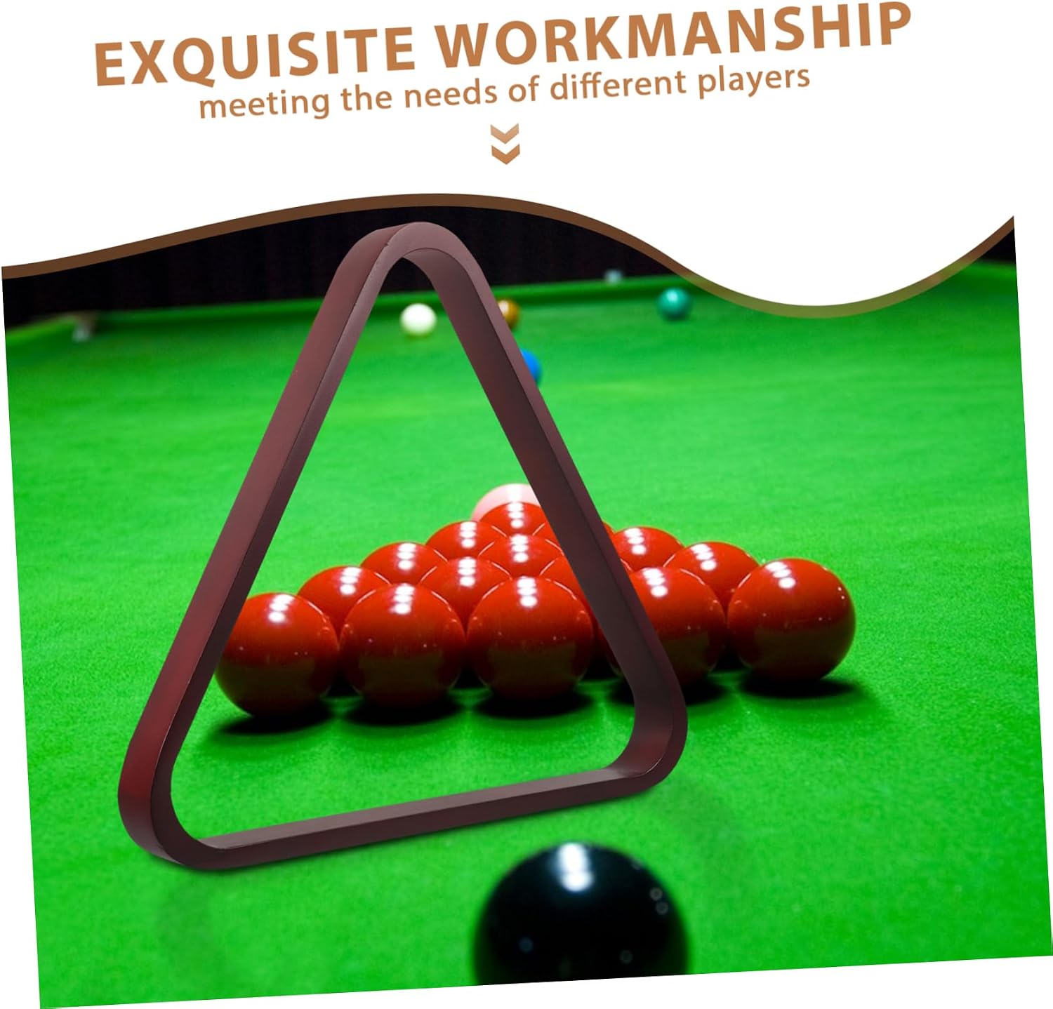 Pool Balls Billiard Frame Triangle Rack for Snooker and Pool Wooden Triangle Rack