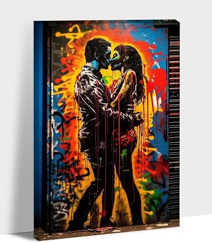 Miniatura 156 de ANRUOXI Graffiti - Lienzo decorativo para pared, diseño abstracto retro, pintura urbana moderna, póster de decoración de pared de zapatos para