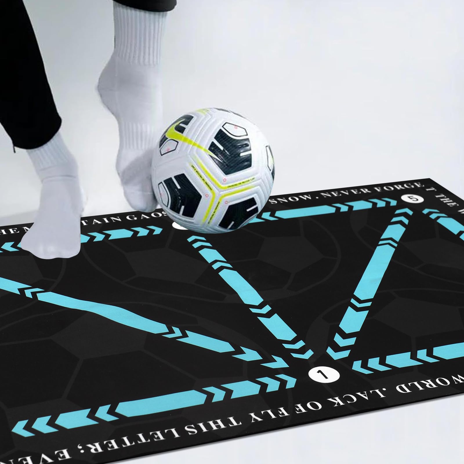 Tappetino per l'allenamento del calcio, 60 X 90 Cm Tappetino per l'allenamento del calcio, Tappetinos per l'allenamentos del controllo del pallone antiscivolo