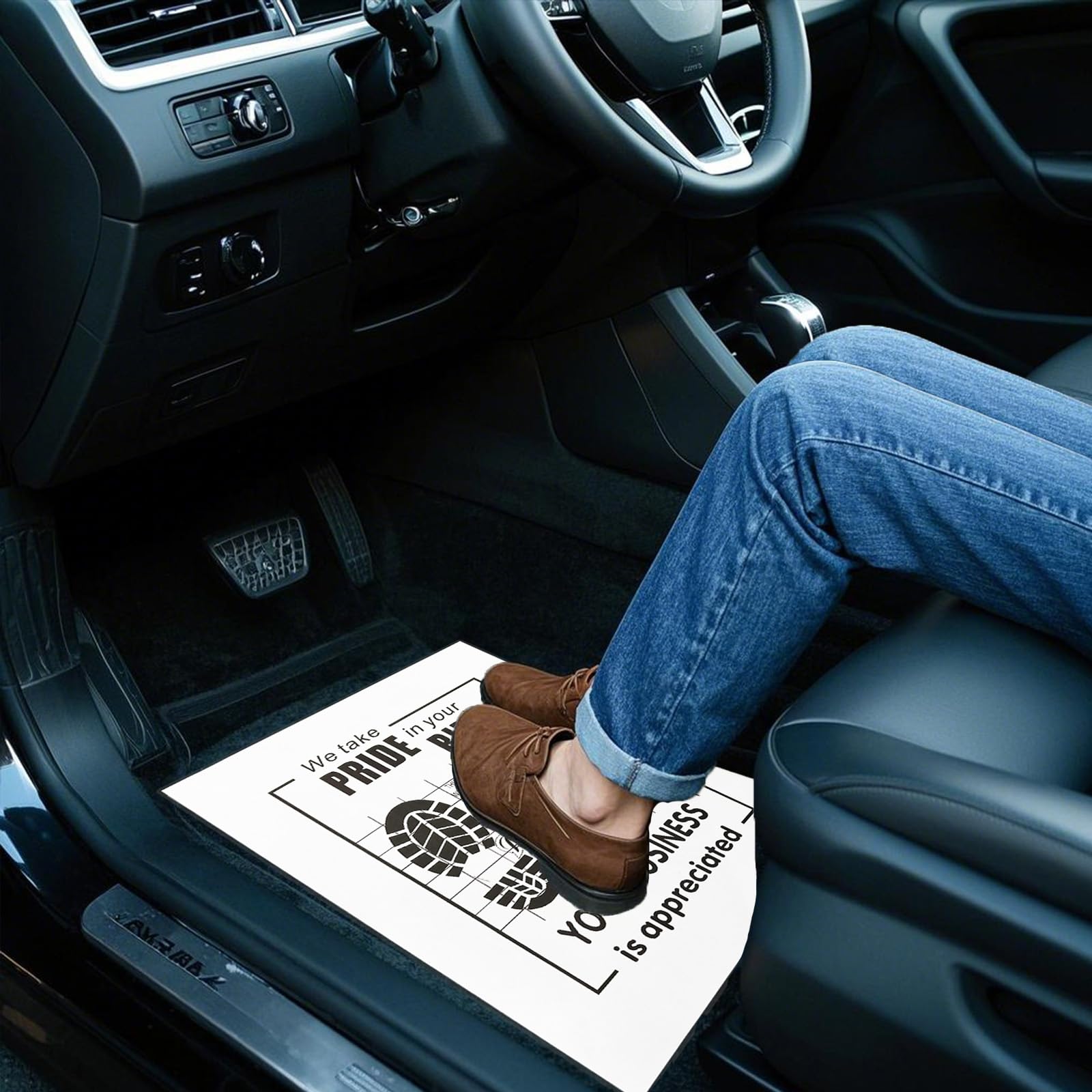 White Car Paper Floor Mats 100Pcs Vehicles Disposable Floor Pads Temporary Cars Floor Protector Automotive Mat Covers Protector — view 6