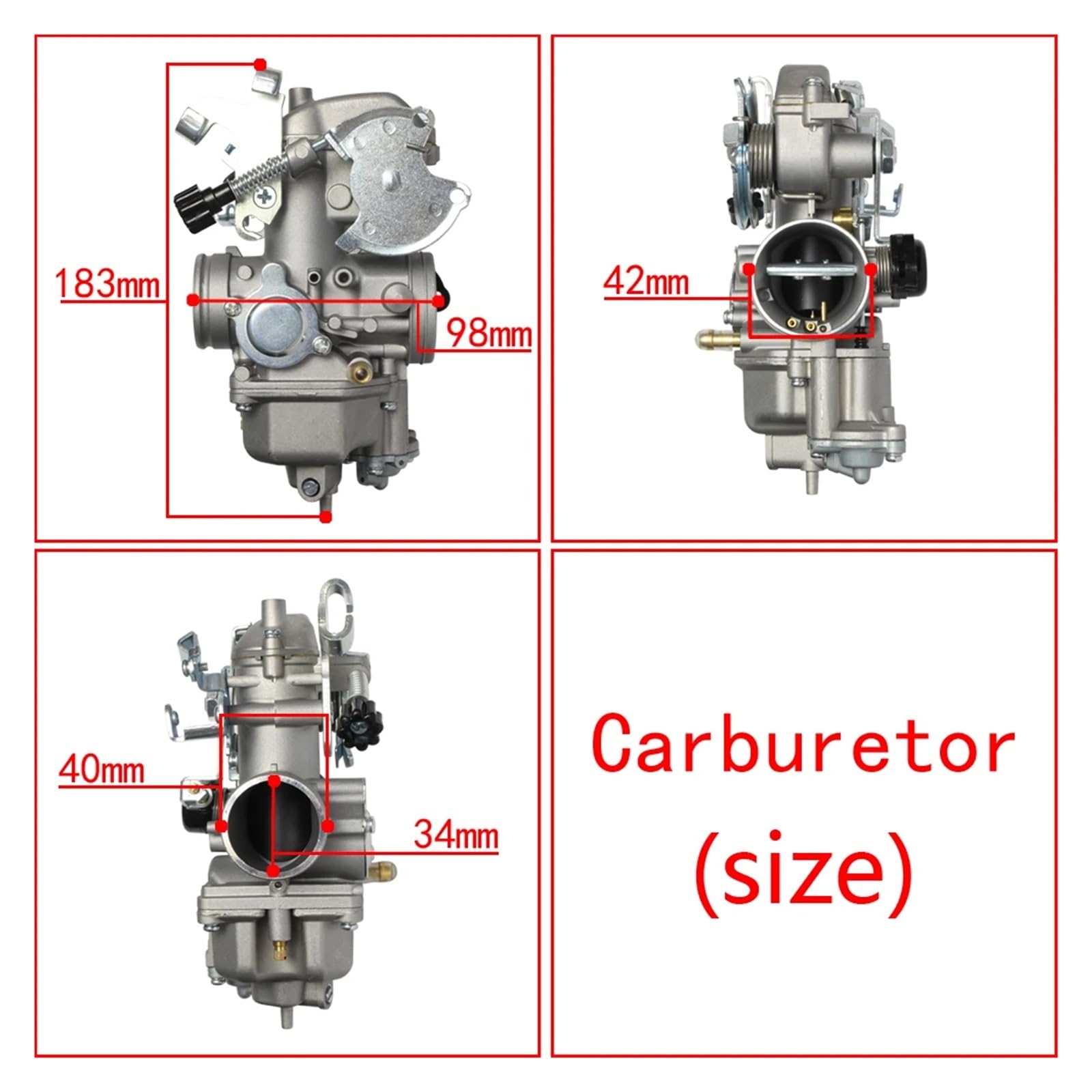 Carburadores Moto Carburador para Cbx200 Nx200 Cbx200s Xr200 Xr250 Xlr250 Xlr250re Xl250rg Xl250rh XL 250 XL 250r Xl250s XL 250s Xl250ko Conjunto Carburador