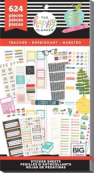 The Happy Planner - Value Pack Stickers - Big - Teacher Functional, Multi