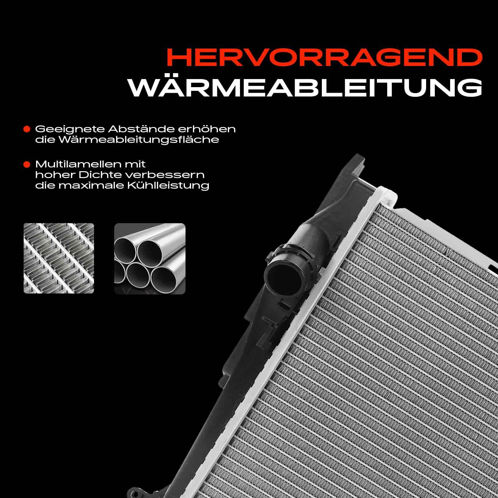Frankberg Radiatore scambiatore di calore dell'acqua scambiatore di | 17117558480; Compatibile con: Serie 1 Cabrio E88, Serie 1 E81, Serie 1 Coupé E82, Serie 3 Coupé E92, Serie 3 Touring E91