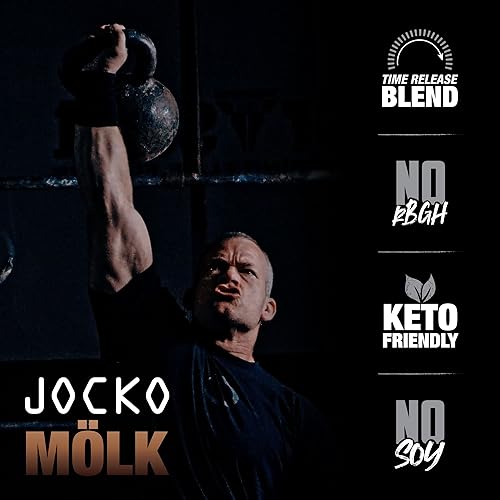 Miniatura 4 de Jocko Mölk - Proteína de suero en polvo - Keto, probióticos, alimentados con pasto, enzimas digestivas, aminoácidos, mezcla de frutas de monje sin