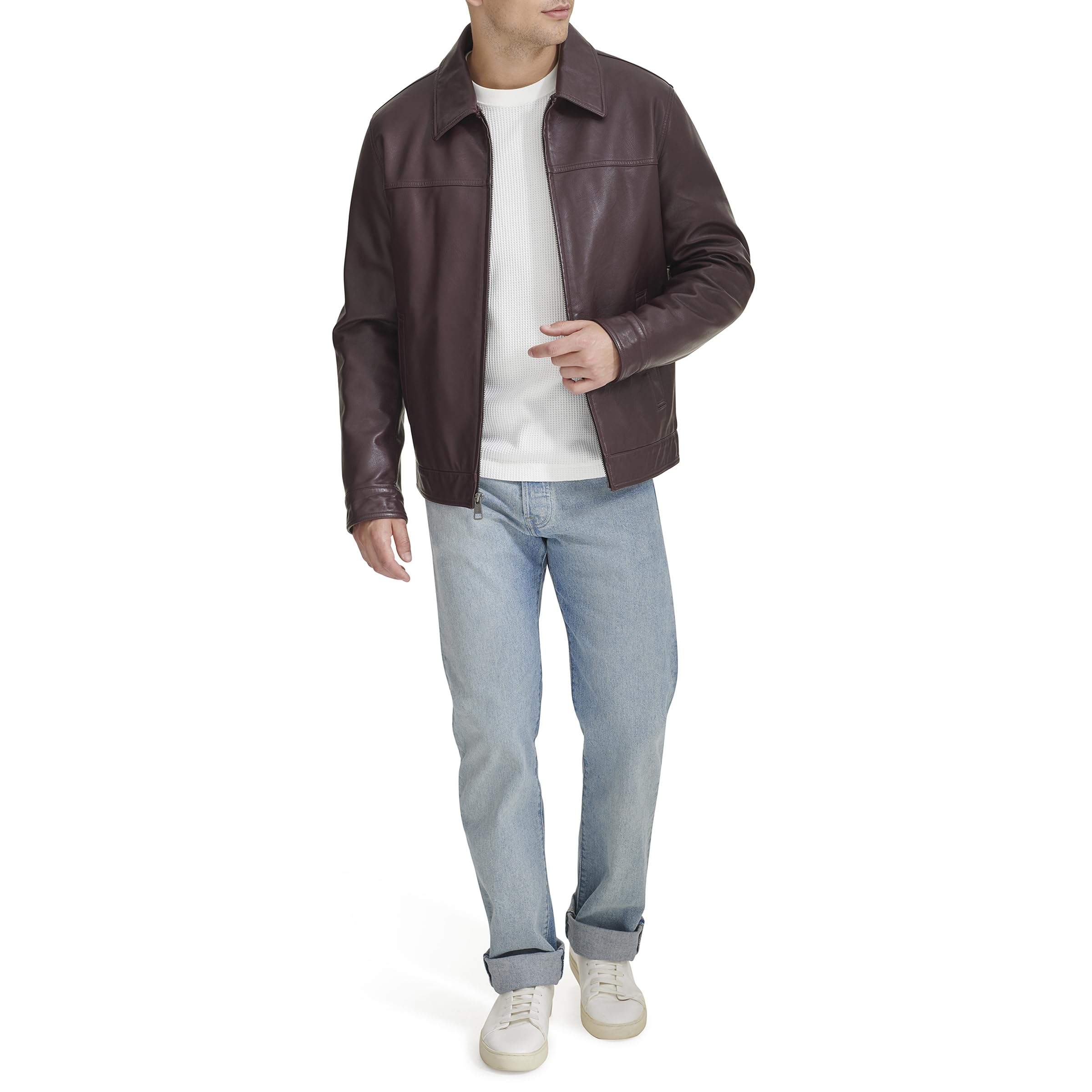 Tommy Hilfiger Tommy Hilfiger Men's Classic Faux Leather Jacket Chaquetas de piel sintética Hombre (Pack de 1)
