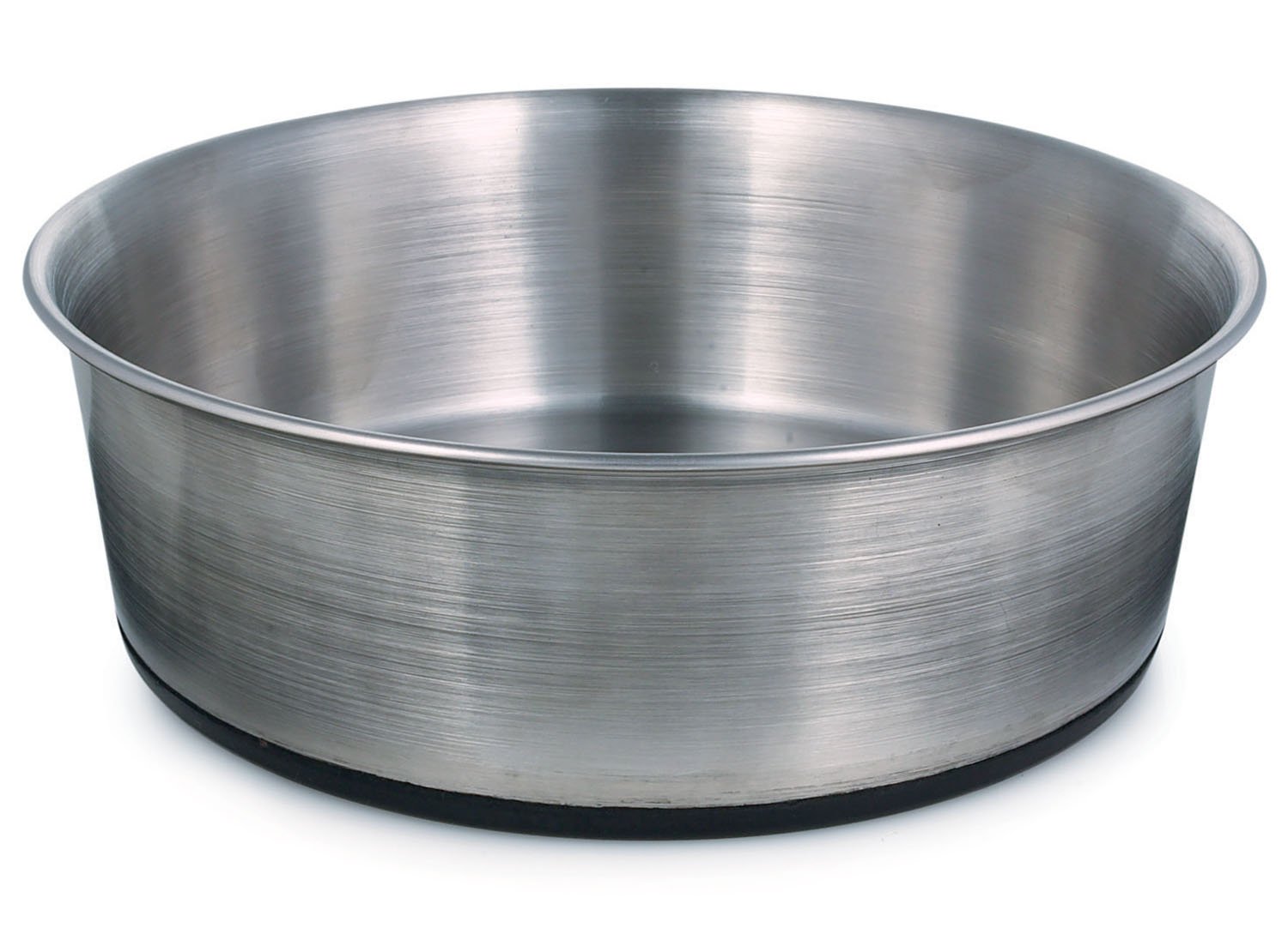 Pro Select Stainless Steel Dog Bowl with Rubber Base, 8-Inch, 52-Ounce