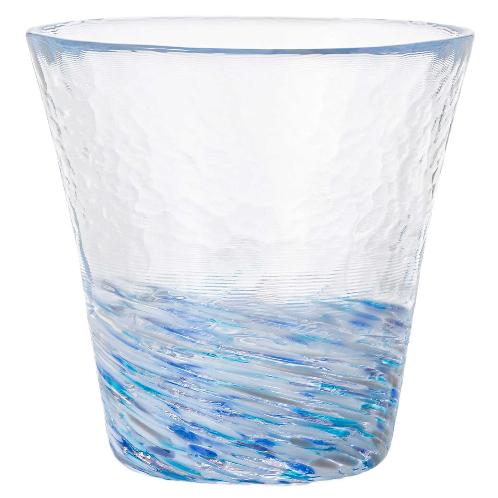 Tsugaru Vidro Snow Glass Tumbler 8.8oz Handmade Blown Glass Aderia Japan
