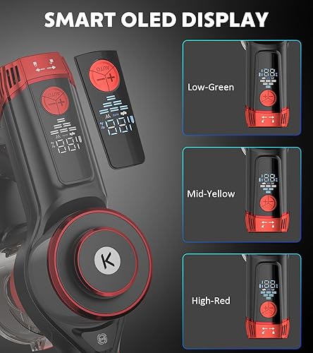 Miniatura 3 de Aspiradora inalámbrica, potente aspiradora de 600 W 50 KPA con pantalla inteligente OLED, tiempo de ejecución de 70 minutos, autónomo y taza de