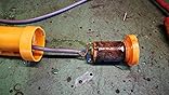 LIEBMAYA 12V Zigarrettanzündung Buchse Outdoor Campingdusche mit Tauchpumpe für Auto Kfz Wohnwagen Wohnmobil Caravan Blau