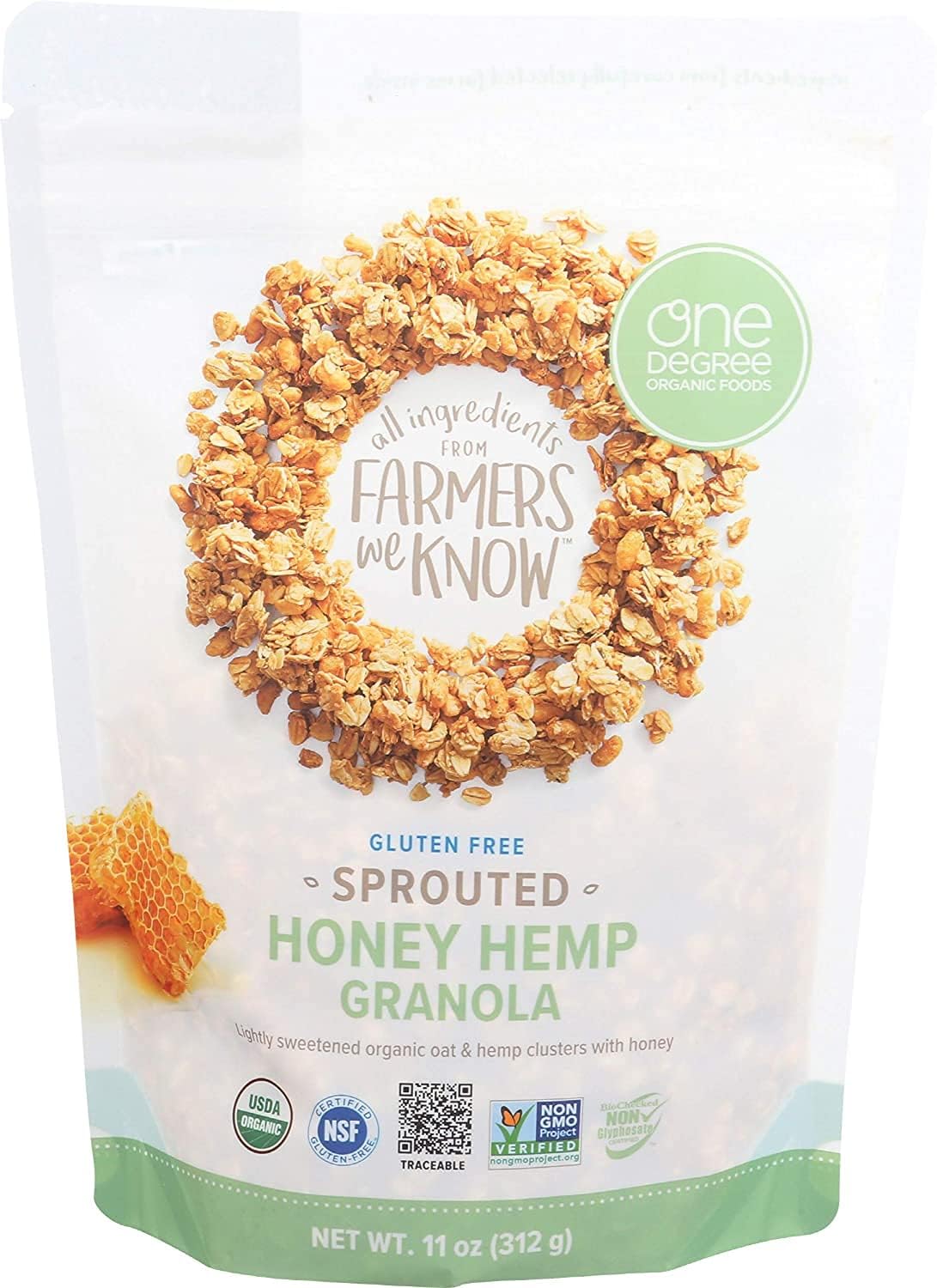 One Degree Sport Oat Gran,Og2,Hny Hm 11 Oz (Pack Of 6)