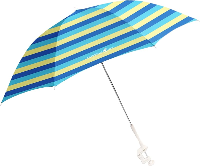 Umbrella for Beach Chair, Adjustable and Universal, UV Protection (Bold Stripe, 4ft Arc)