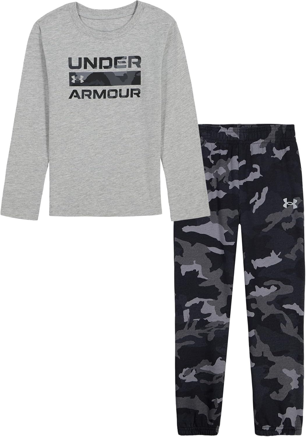 Under Armour Boys' 2-Piece Long Sleeve T-Shirt and Fleece Pants Set, Outdoor Collection