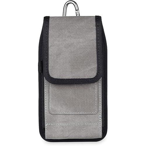 Vertical Cell Phone Holster Belt Clip Loop Card Holder Case for Google Pixel 7 7a 6 iPhone 15 14 13 12 iPhone 11 XR XS Max Samsung Galaxy S23+ S23 FE S22+ S20 FE S20+ A54 A53 A32 A51 A52 A52s (L)