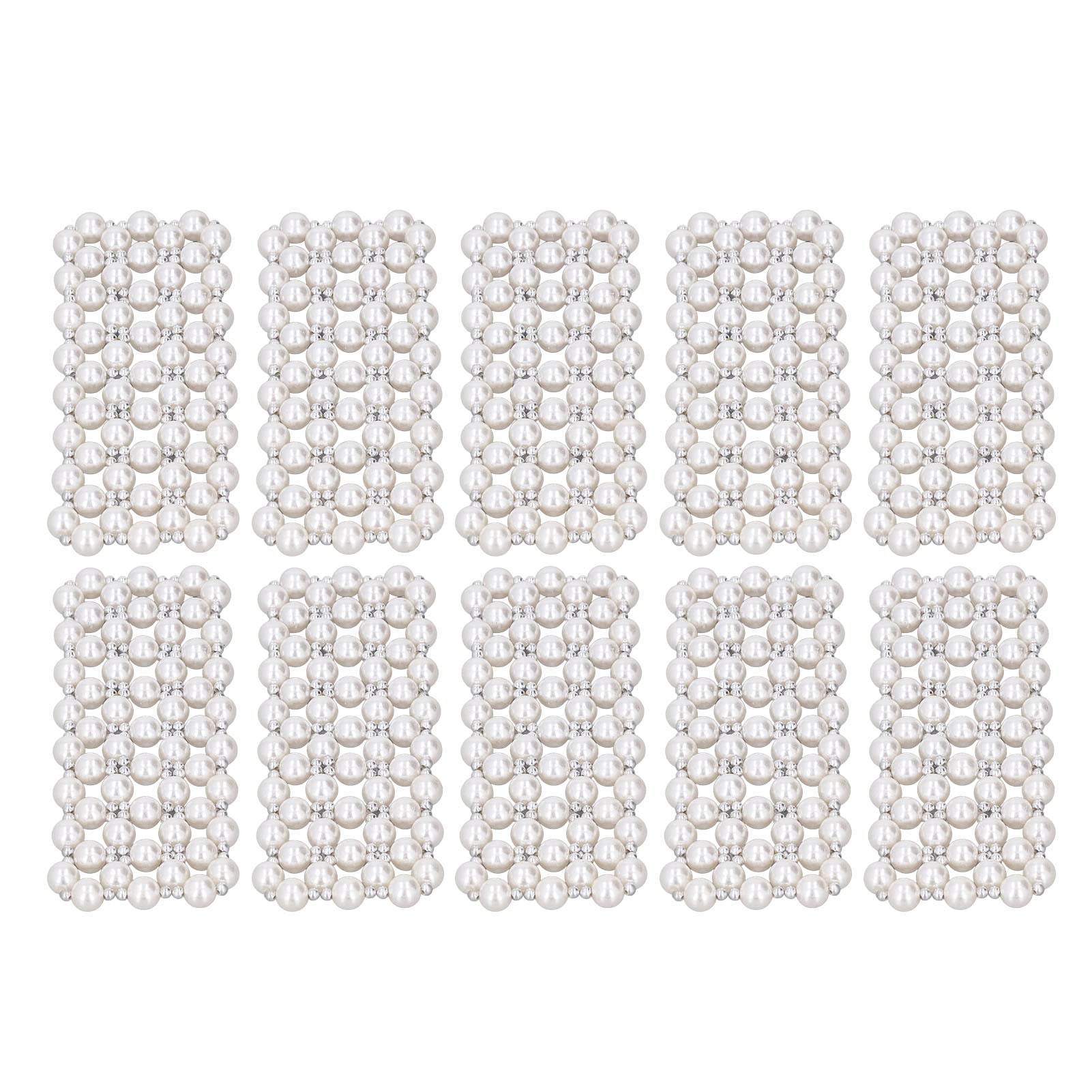 Srliya Cinturino in Perle Fai-da-te, Chiusura Decorativa in Metallo