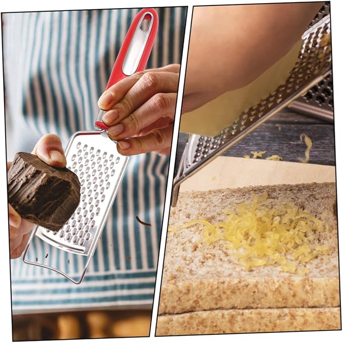 Rallador manual para cocina de plástico y acero inoxidable miniatura 4