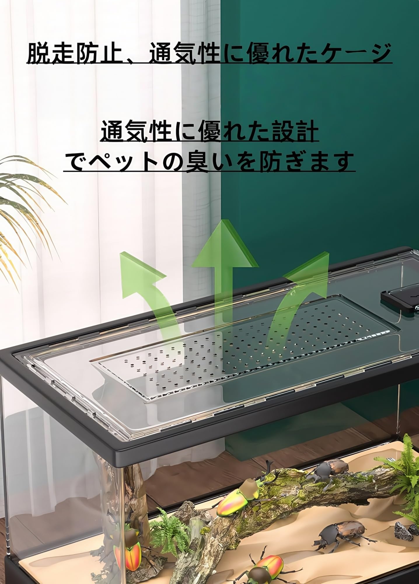 Amazon | 大型60cmレオパ ケージ 爬虫類 ケース ヒョウモン