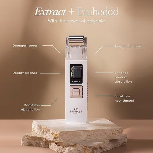 Miniatura 2 de Rodillo de elevación facial galvánico de Project E Beauty | Textura de piel más suave | Reafirma la piel | Disminuye las líneas finas y arrugas |