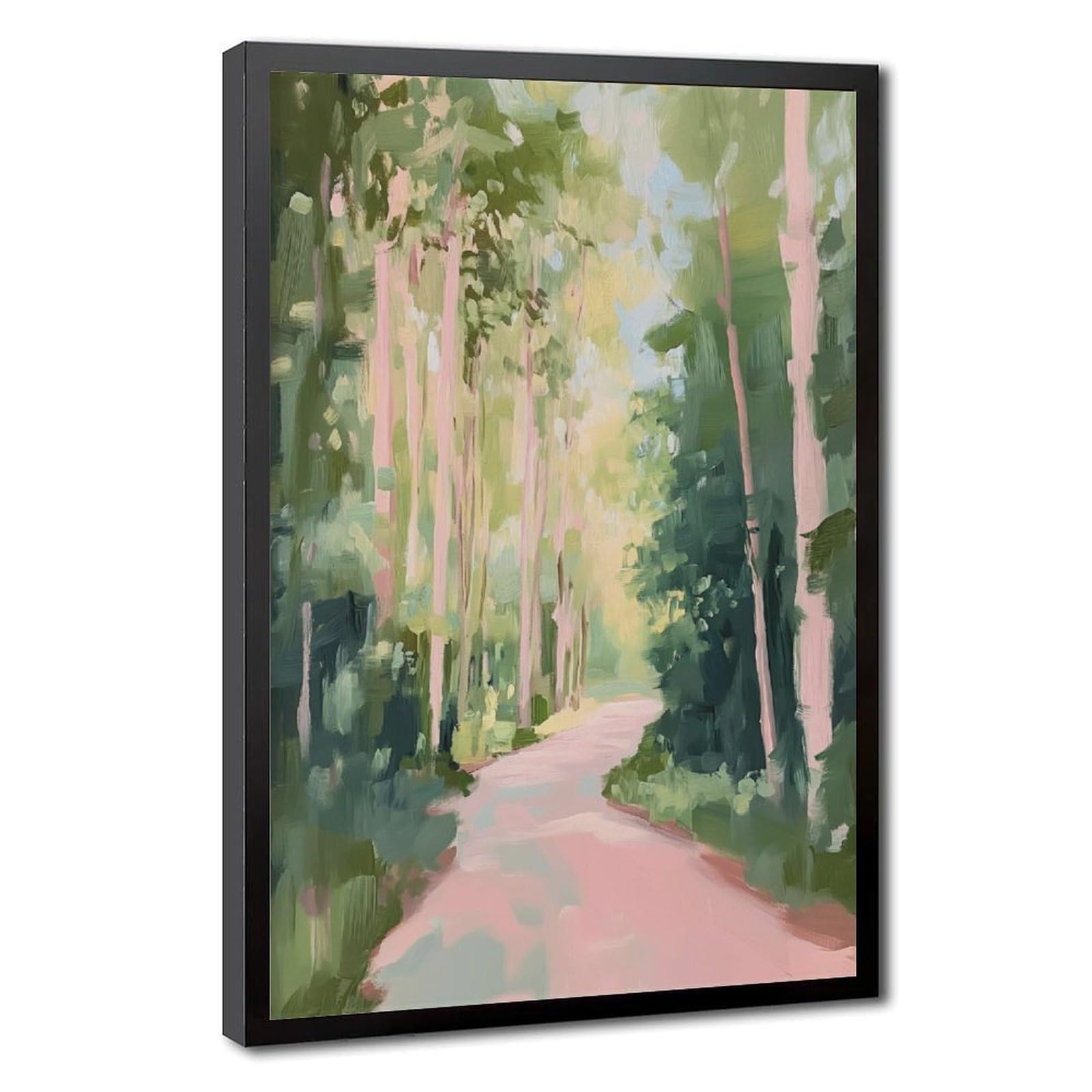 Bareronor Spring Forest Landscape Canvas Poster Bedroom Decor Landscape Office Room Decor Gift 24" L X 36" W