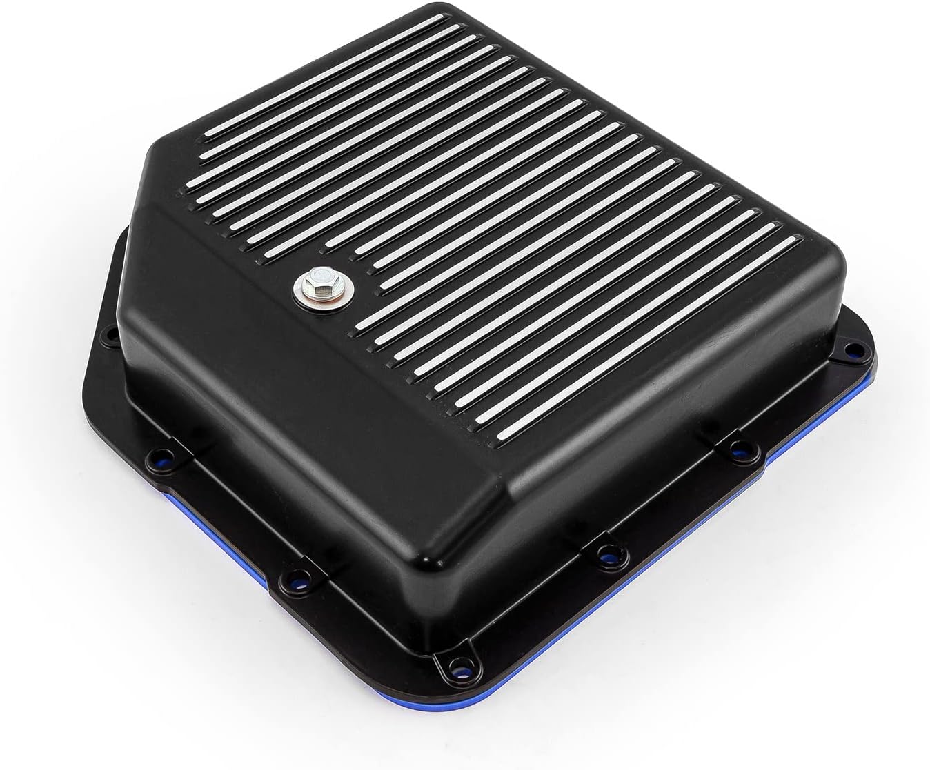 Speedmaster PCE221.1024 GM Turbo TH350 Finned Black Extra Capacity Aluminum Transmission Oil Pan