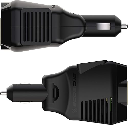 Miniatura 5 de SCOSCHE PI100CL INVERT100 - Inversor de corriente móvil de 100 W con 1 salida de CA, puerto USB de 12 W y un enchufe de alimentación de coche de 12