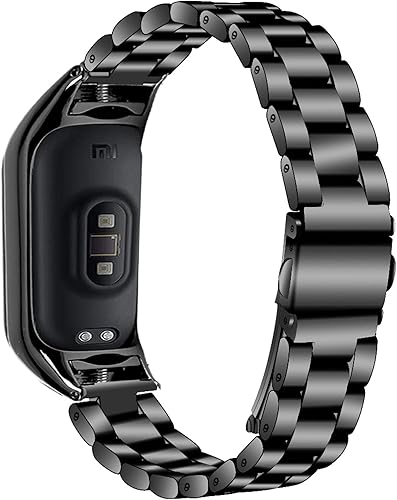 Miniatura 9 de RuiRdot Pulsera Mi 6, correa de acero inoxidable ultrafina desmontable, correa de repuesto para reloj deportiva compatible con Mi Band 5Mi Band 6,