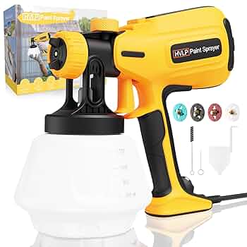 Paint-Sprayer, 700W HVLP Spray Gun, 2024 Upgraded, 4 Copper
