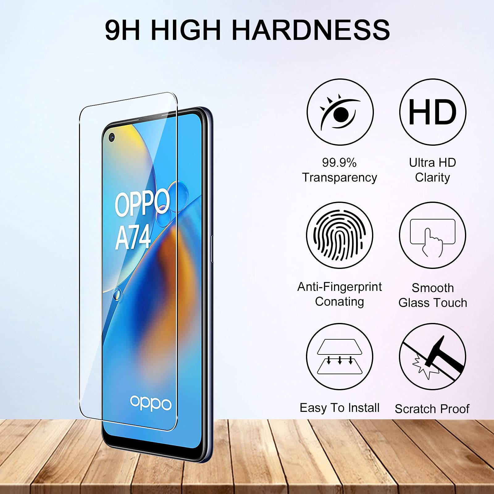 VETRO PROTEZIONE FOTOCAMERA Per OPPO A74 4G