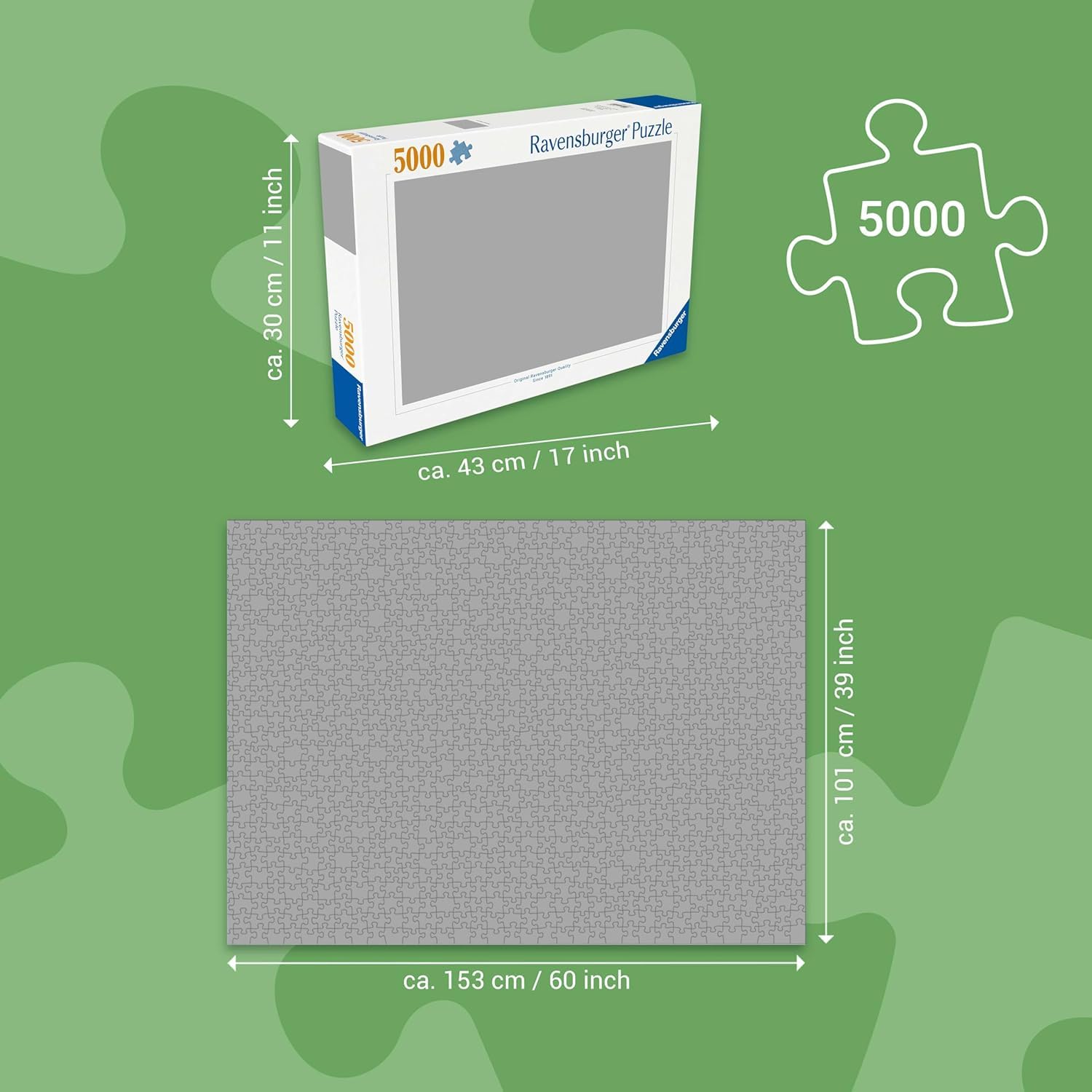Ravensburger Puzzle 5000 Pezzi Pokemon – Puzzle Adulti +14 anni, 153 x 102 cm, Puzzle per Adulti Super Esperti, Collezione Pokémon, Idee Regalo