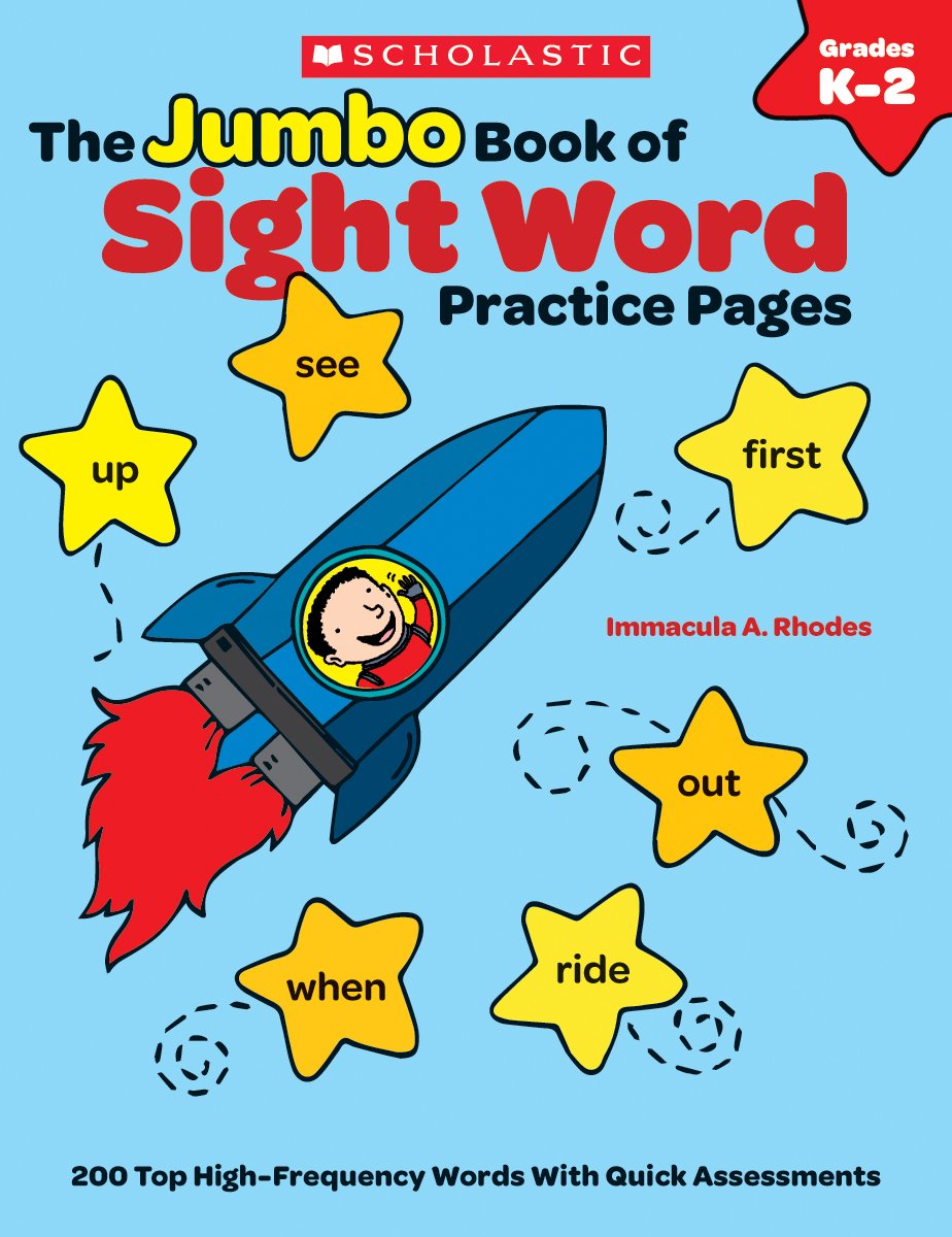 The Jumbo Book of Sight Word Practice Pages: 200 Top High-Frequency Words With Quick Assessments (Learning Express)