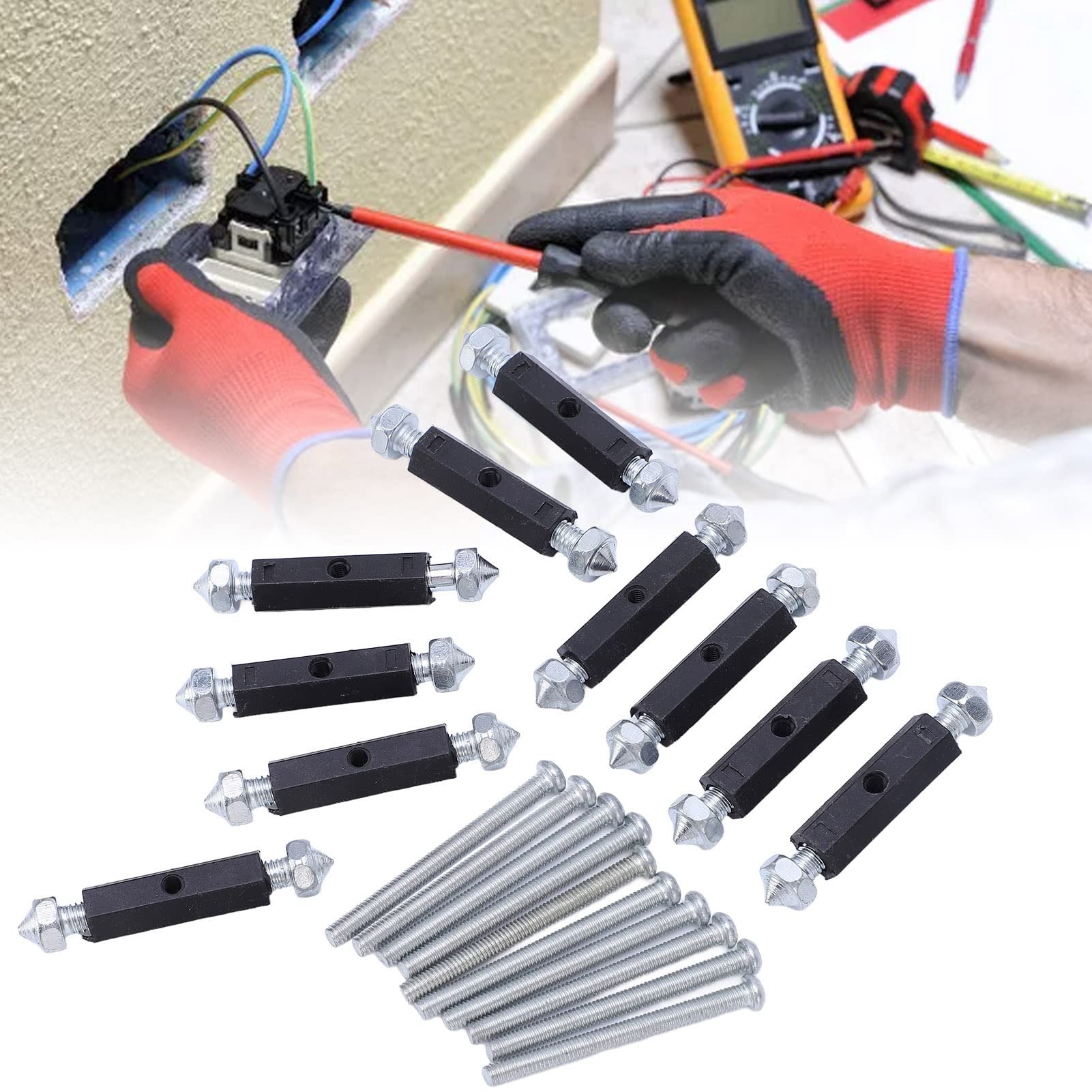 Kit Réparation Prise électrique - 10 Pièces Pour Boîtier 86mm - Accessoires électricien Universel