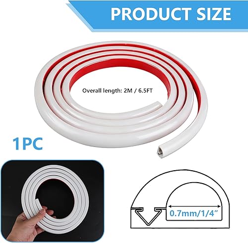 Miniatura 5 de Ocultador de cable de 78 pulgadas para TV montado en la pared, ocultador de cable de silicona autoadhesivo para cables en la pared, gestión de