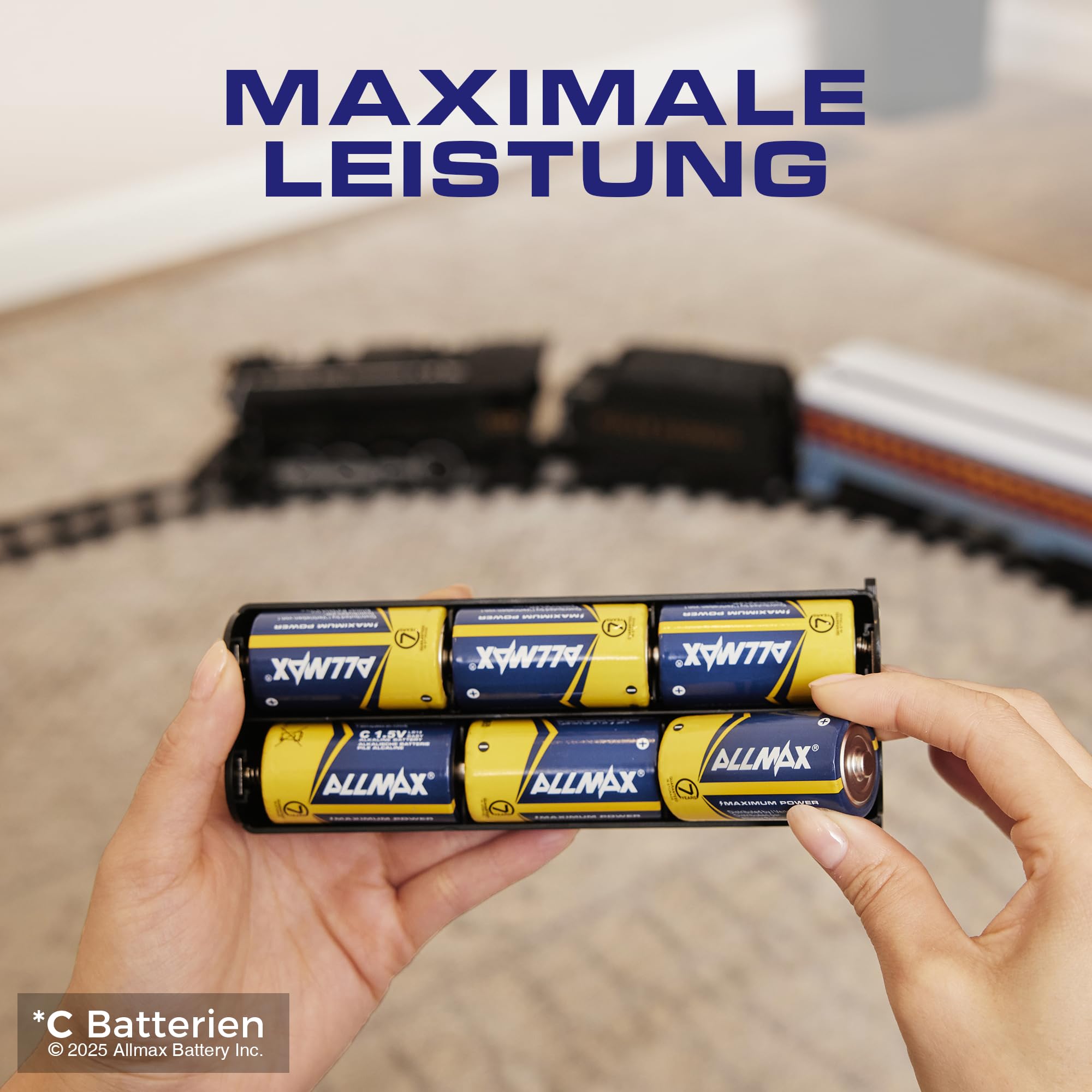 ALLMAX C Baby Alkaline-Batterien (LR14), Maximum Power, 48 Stück, 1,5 V