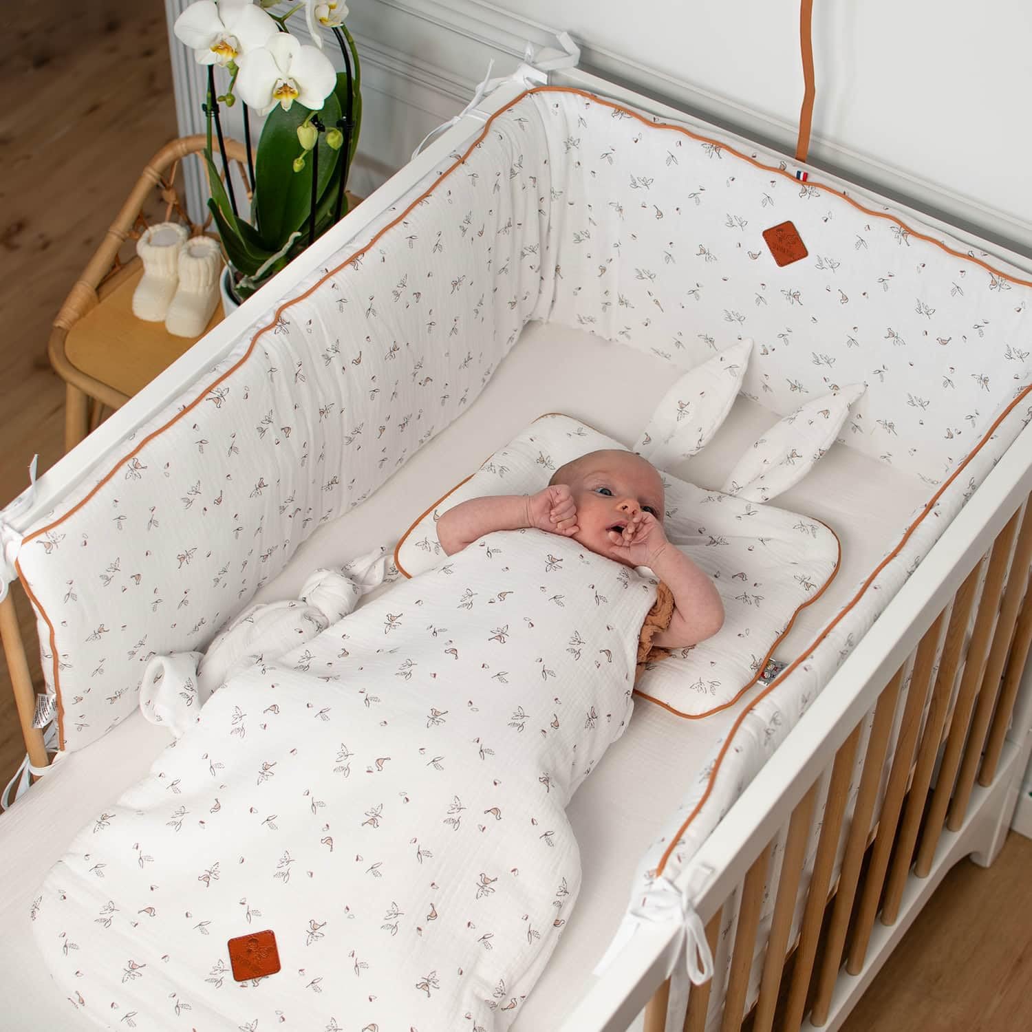 SEVIRA KIDS | Set housse de matelas à langer + tapis de change, Melody - 70 x 50 cm - Made in France 70 x 50 cm