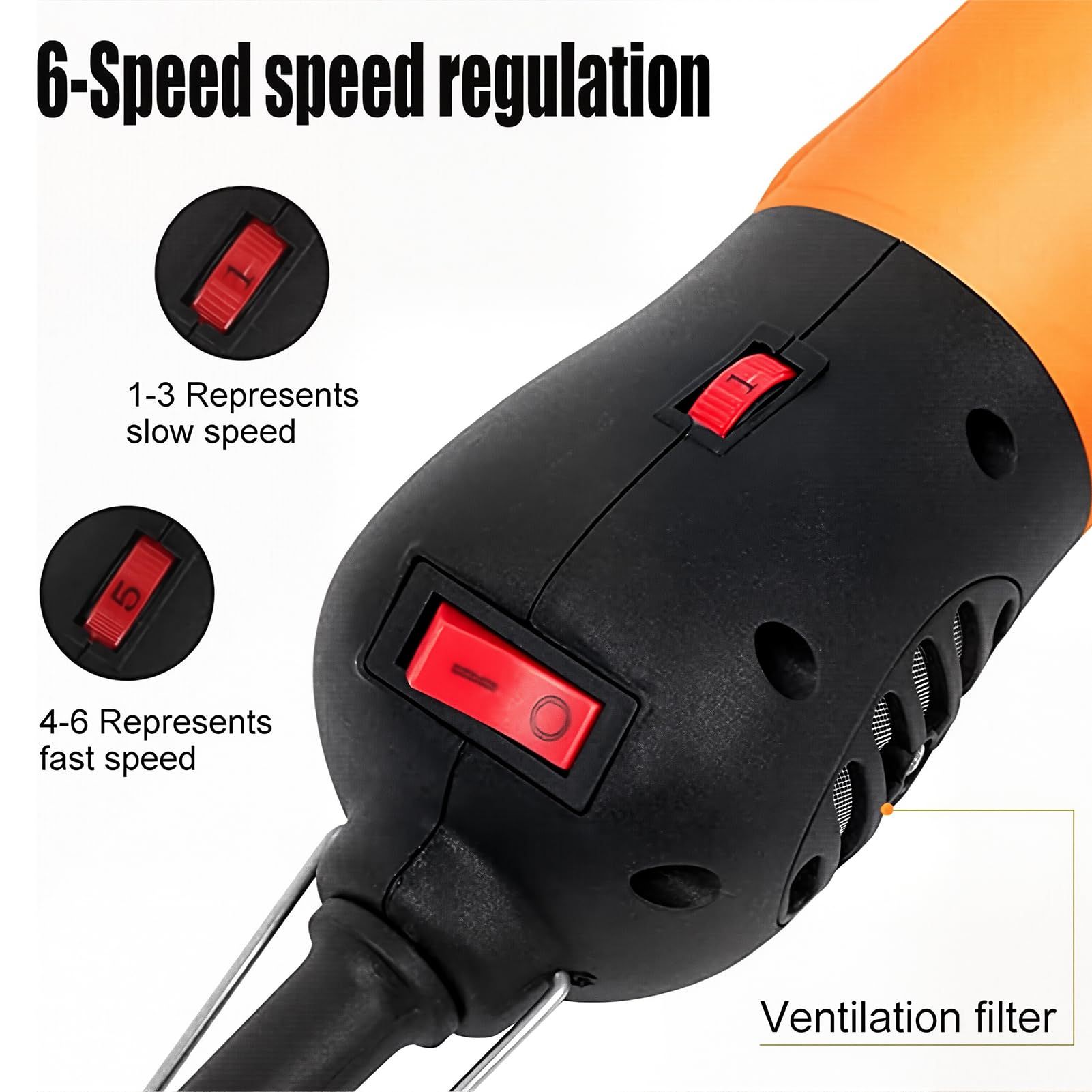 Cortadora Eléctrica para Caballos 690W Esquiladora para Ganado con Ajuste de 6 Velocidades 2800rpm Ancho de Hoja 78mm Recortadora Profesional Equina para Caballos Ovejas Ganado Mascotas Blue