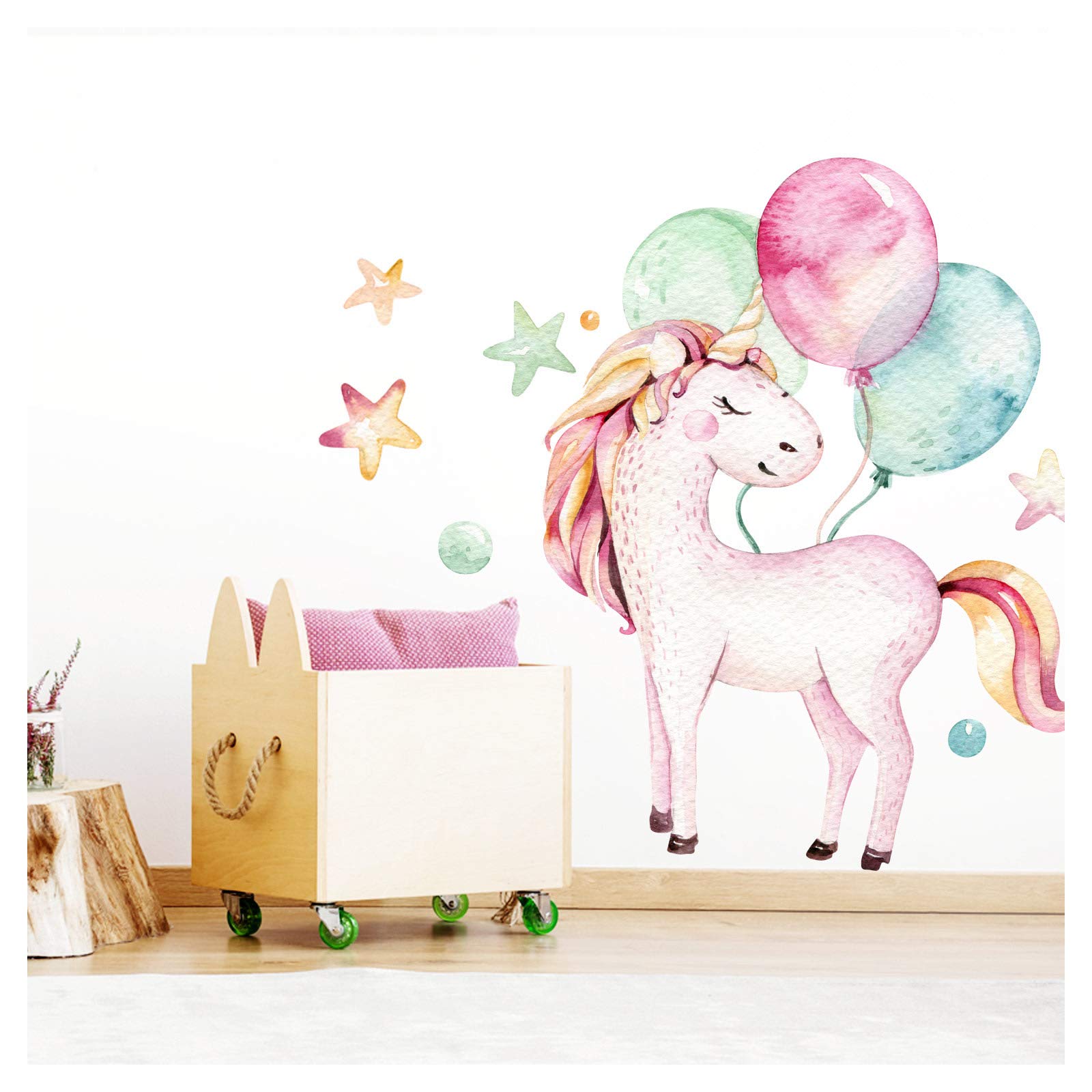 Sticker mural licorne créer un coin de rêverie magique dans une chambre de fille