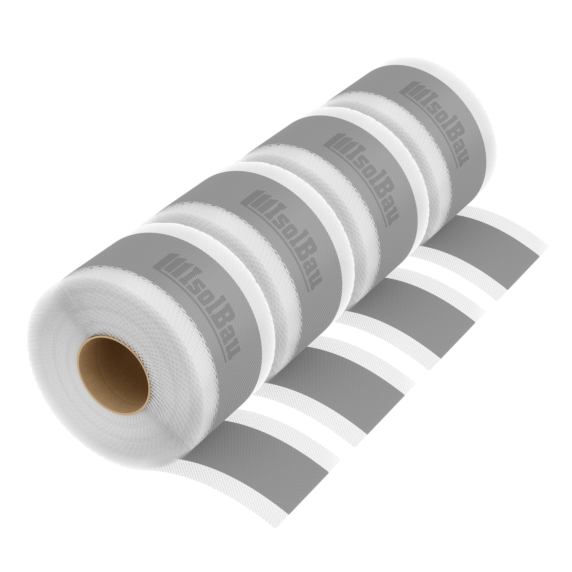 Isolbau Dichtband P2 Grau - 200 m Abdichtband Wasserdichtes Dichtungsband für Sanitär, Dusche, Bad, Fliesen, Balkon und Terrasse, Abdichtung für Innen- & Außenbereich Isolierung - 120 mm