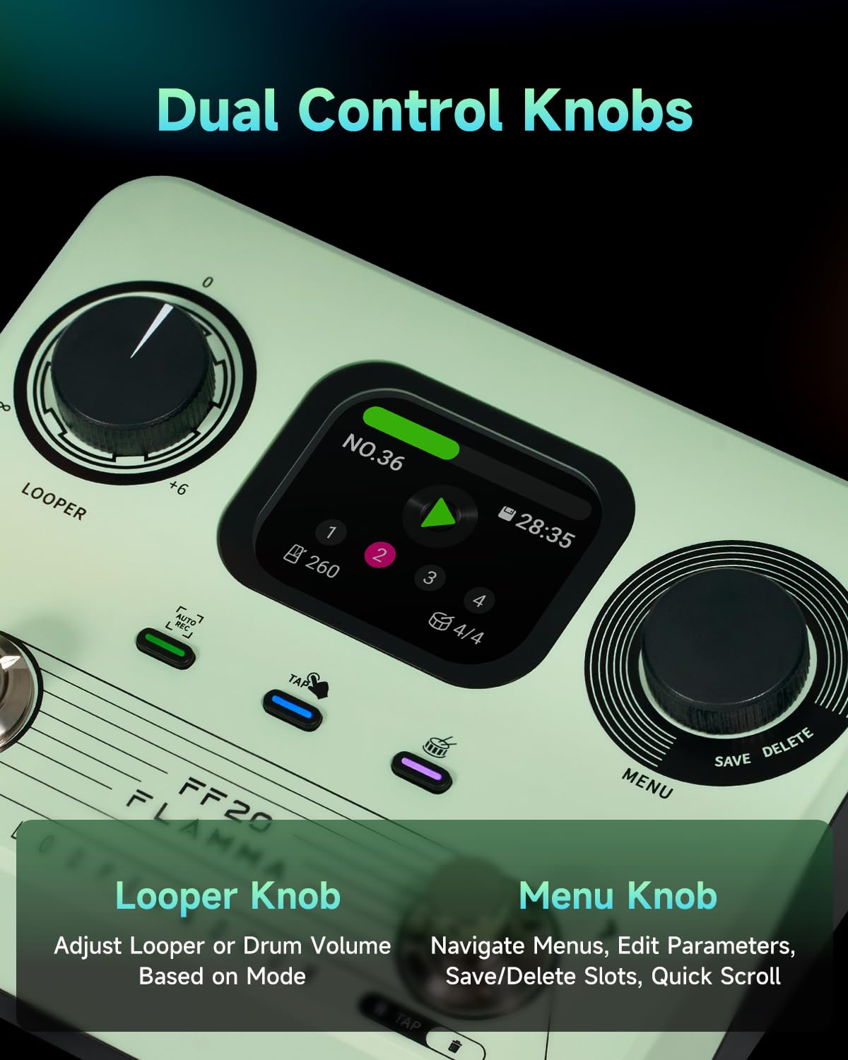 Amazon.co.jp: FLAMMA FF20 ルーパーペダルドラムマシン ドラム