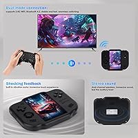Vista 5 de MagicX Zero 40 Retro Handheld Game Console 4.0 Inch IPS Screen Linux System Sunken Dual Joystick Built-in 64G TF Card Handheld Emulator Support 4.2G