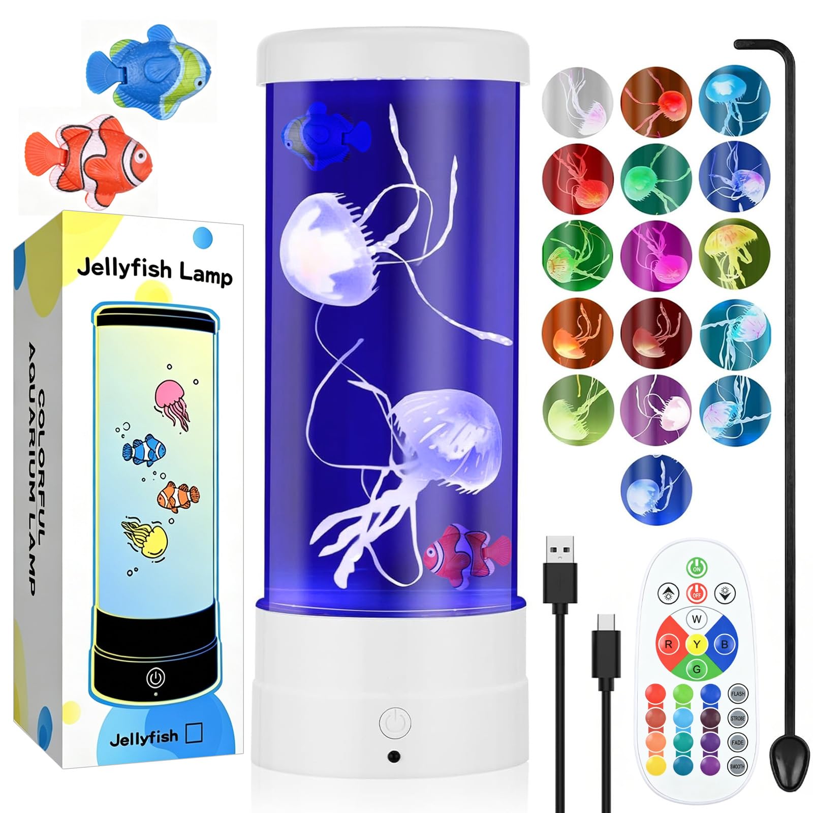 Jellyfish Aquarium Mood Light ,Jellyfish Lava Lamp for Sleep & Relaxation