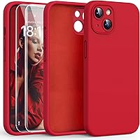 Vista 10 de HATOSHI Funda para iPhone 13, silicona líquida mejorada [protección de cámara] con [2 protectores de pantalla], forro de microfibra suave