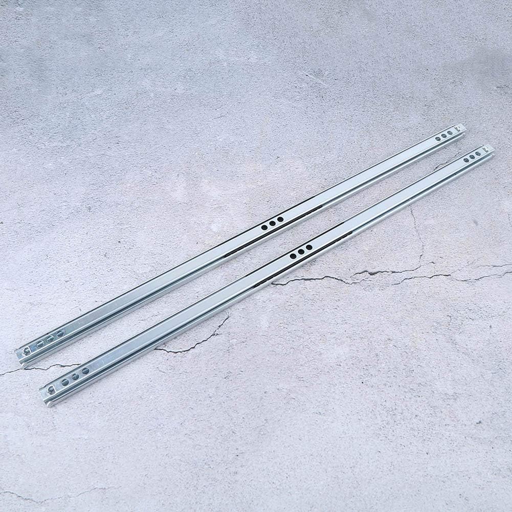 2PcsSet 450x17mm Drawer B Bea Slide Rail Hardware Accessory for Net Closets - Drawer Slide Hardware Compatible with Net Rail and Drawer