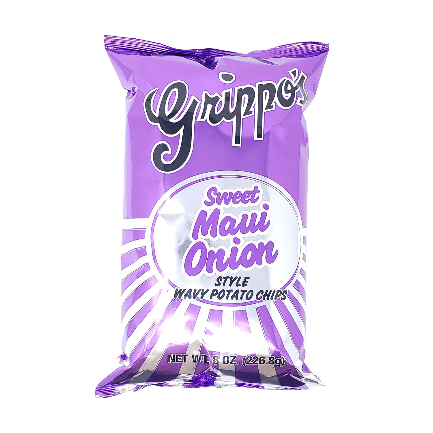 Grippo's Sweet Maui Onion Wavy Potato Chips 8oz. 12ct