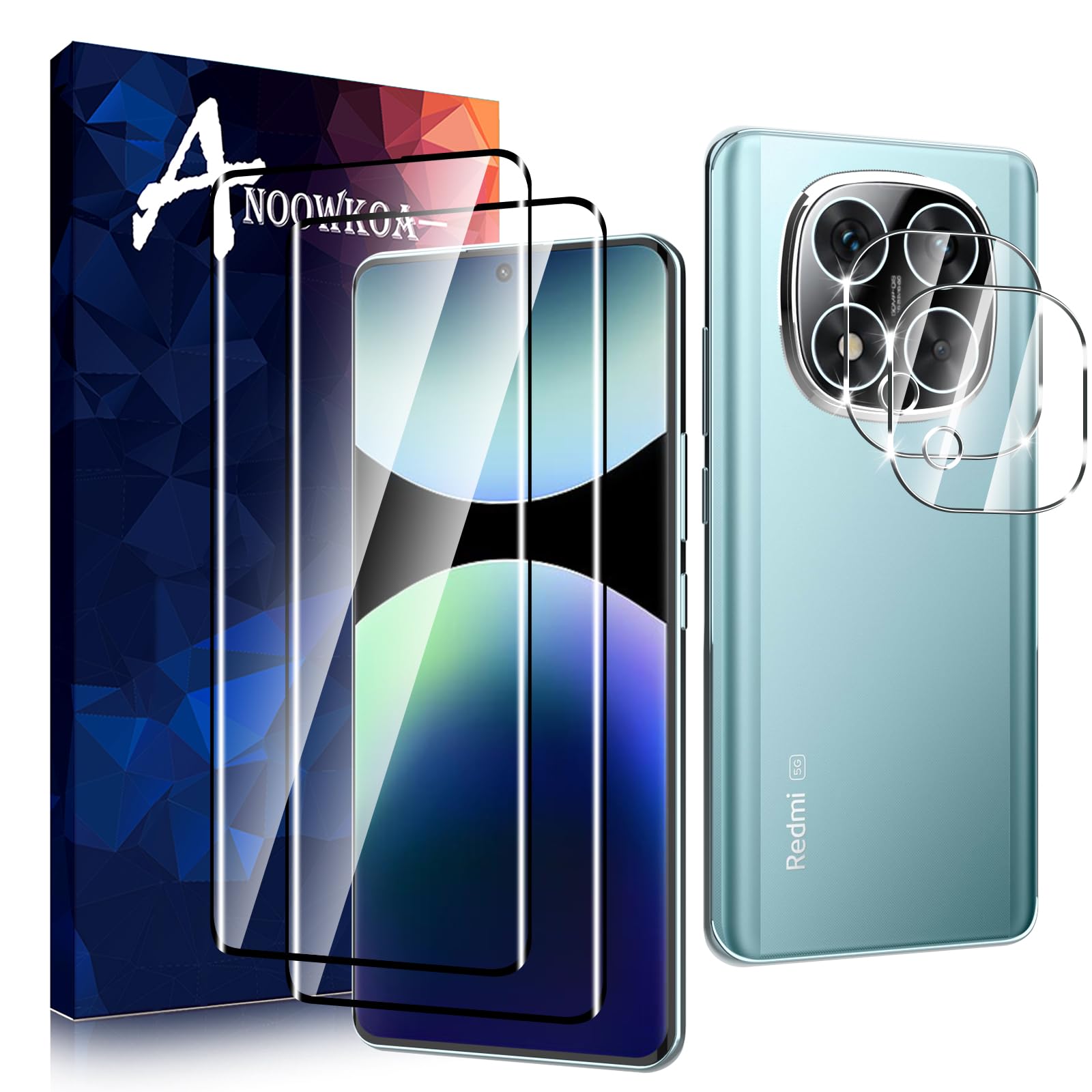 Pack 6 Films Protection écran Xiaomi Redmi Note 14 Pro Plus 5G - Anti-rayures, Anti-traces