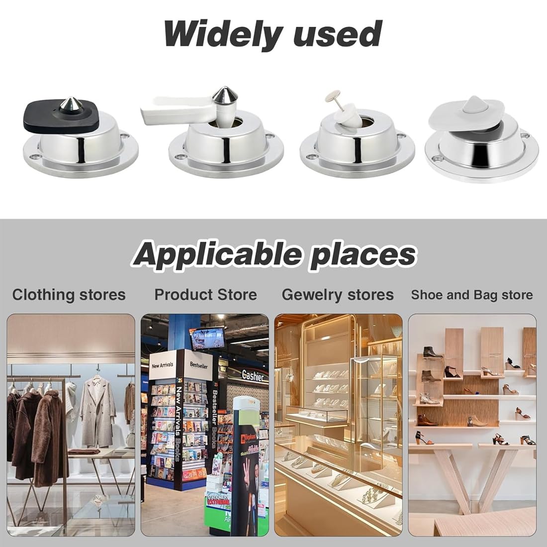 1 Pezzi Tag Detacher, Antitaccheggio Rimozione,Separatore Magnetico, Security Tag Remover Per La Rimozione Dell'Etichetta Antifurto Dell'Abbigliamento Del Centro Commerciale